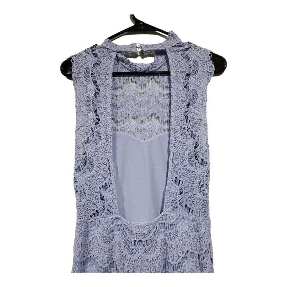 Intimately Free People Purple Lace Daydream Dress Backless High-Neck size Medium - Picture 8 of 12